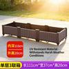 Large 3-Tier Stackable Plastic Raised Garden Bed 111x37x21cm for Outdoor Patio Balcony Vegetable Flower Herb Growing