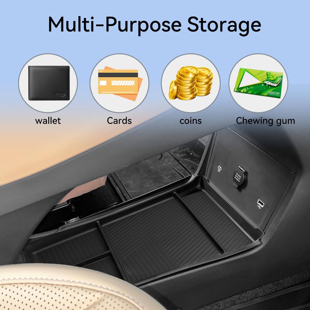 For Geely Starray EM-i 2026 2026 Central Lower Layer Tray TPE Center Console Storage Box Organizer Car Interior Accessories