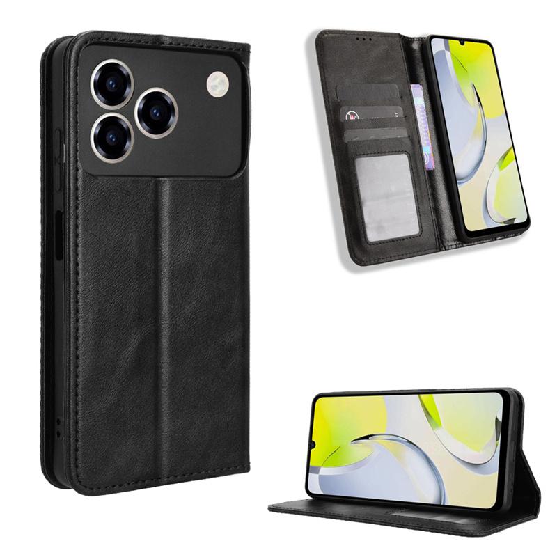 Wallet With Card Slot Photo Frame Stand Magnetic Flip Leather Case For ZTE Blade A76 4G Anti-fall Phone Cover
