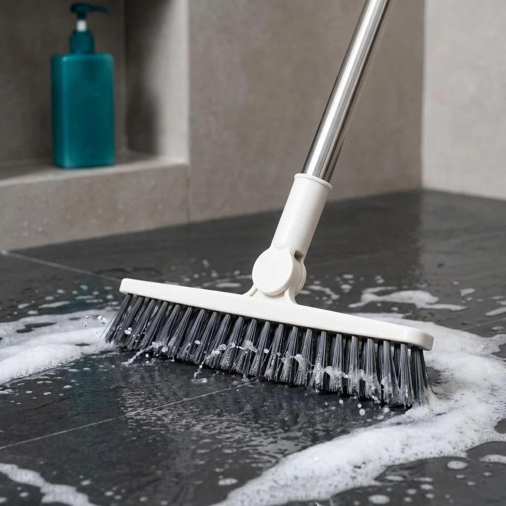 3 In 1 Home Floor Brush Long Handle Groove Tile Cleaning Brush Simple Corner Crevice Mop Floor
