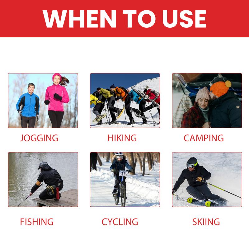Self Heating Hand Warmers 20Pcs Heat Portable Pads for Outdoor Activities Winter Sports Travel