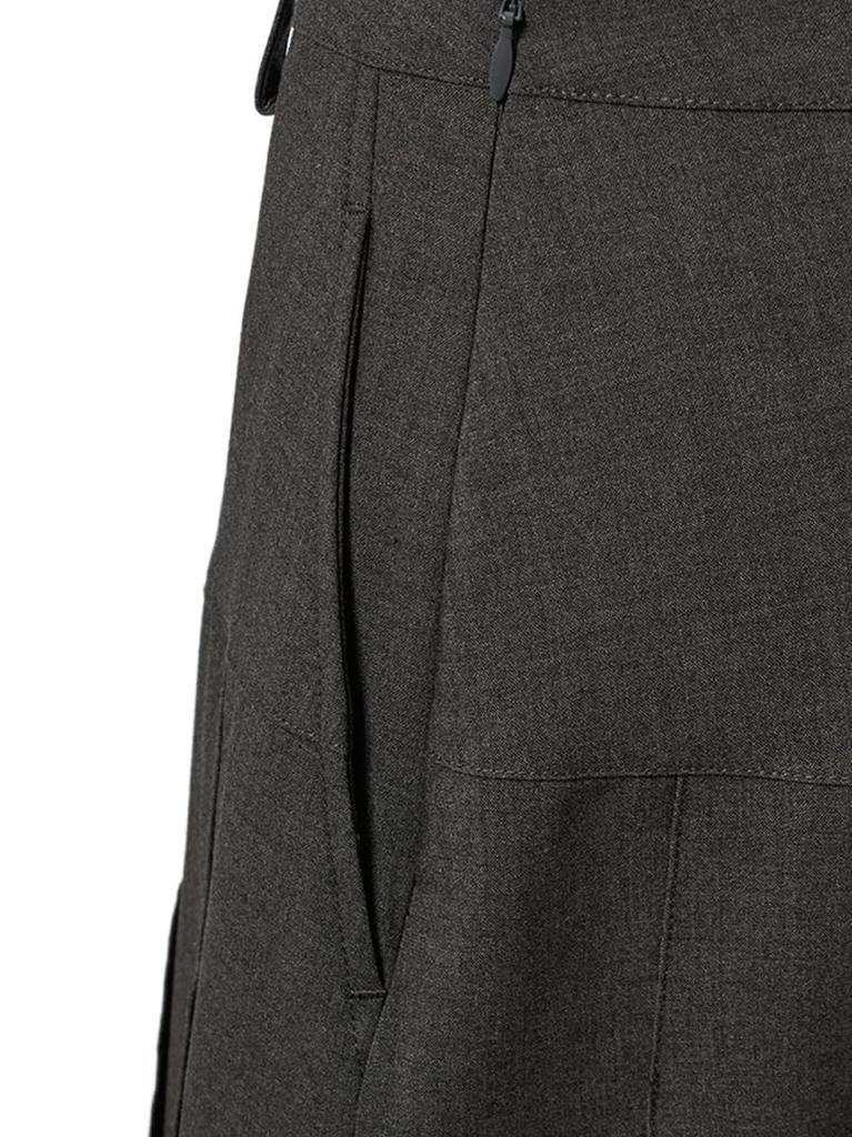 Waist yoke pleated skirt 09WFS254311GRY0