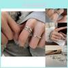 Unique Geometric Design Heart Shaped Fashion Ring For Women In Copper Material