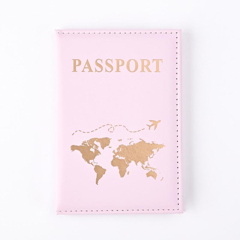 Passport Cover Passport Holder World Map Organizer Protective Card Case Credit Card Holder ID Document Passport Wallet
