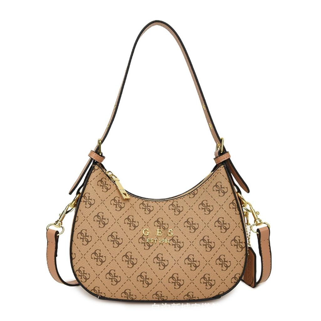 Bolsa Transversal Retrô Europeia Feminina - Alta Qualidade, Versátil, Estilo Ombro Único com Design de Letras