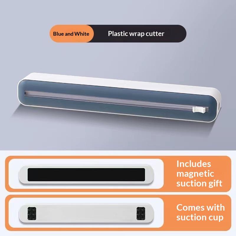 Multifunctional Tear Free Food Wrap Sliding Cutter Suitable for Cling Film & Aluminum Foil Home Restaurant Kitchen Use