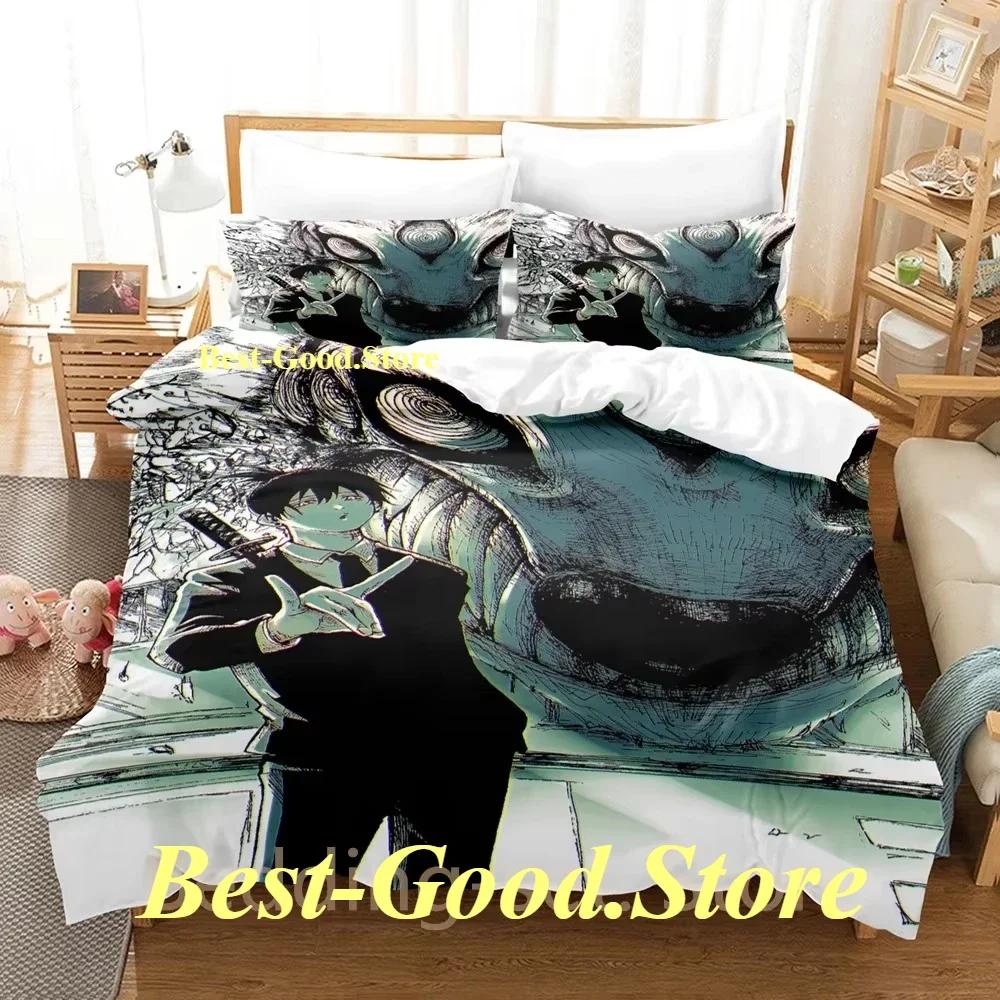 Fox Dveil Kon chainsaw man Bedding Set Printed Bed Set With Pillowcase Bed Duvet Cover Single Double Queen Super King Size