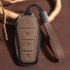 Metal Leather Car Remote Key Cover Case Holder Shell Fob For BYD ATTO 3 2 8 Song Pro Plus Shark 6 Dolphin Seal U 5 Sealion 7 8