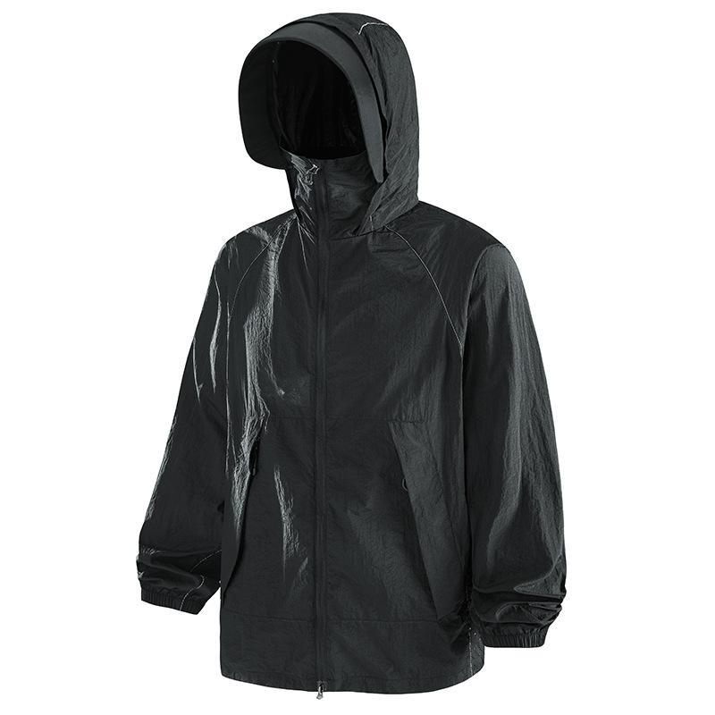 Outdoor sunscreen clothing UPF10 + men's fishing thin jacket spring and summer breathable UV-proof skin clothing