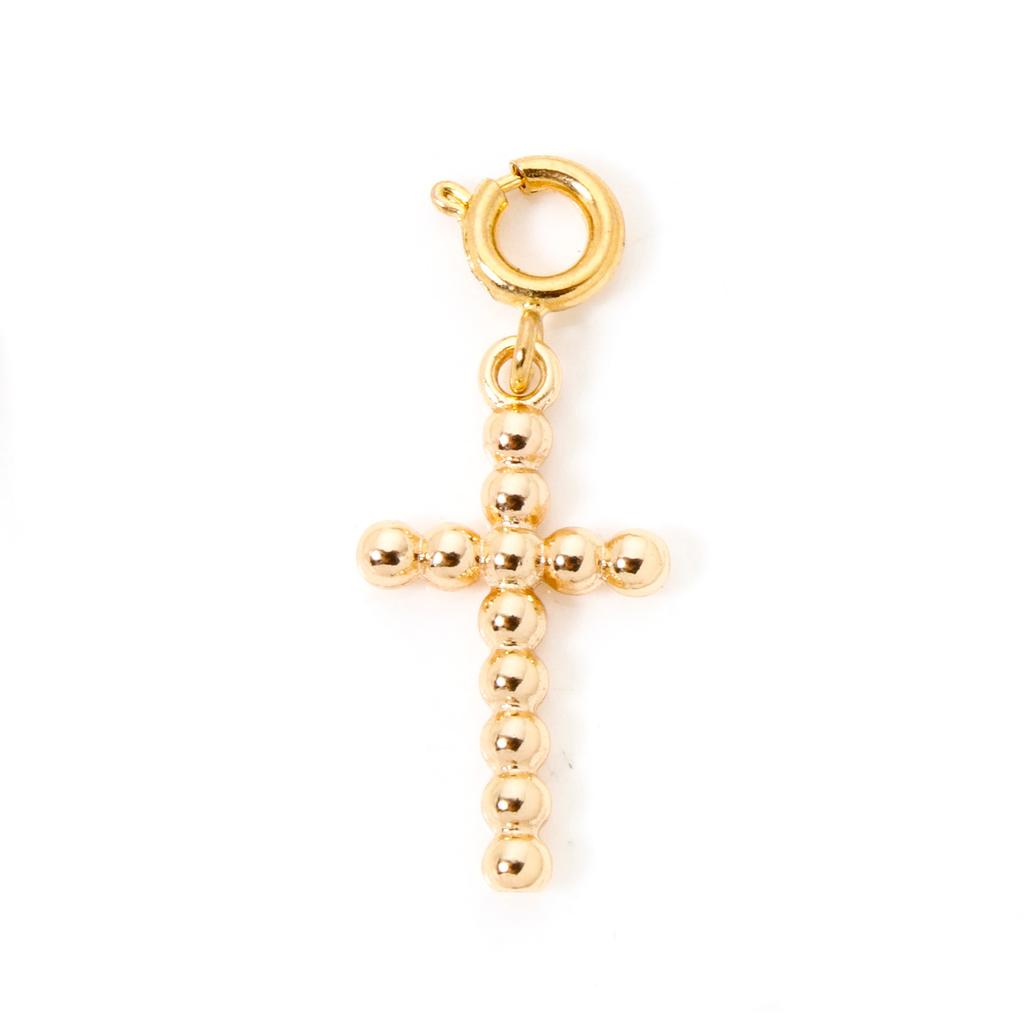 1 Piece Brass Charms 18K Real Gold Plated With Spring Ring Clasp Cherry Heart Rainbow Pendant For DIY Neckalce Bracelet Making