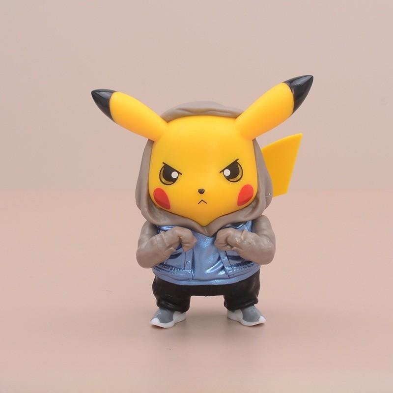 Pvc Pikachu Toy Model With Stylish Costumes For Collection And Display