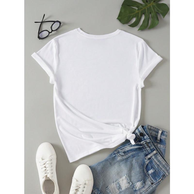 Women's Eye Print Short Sleeve T-Shirt