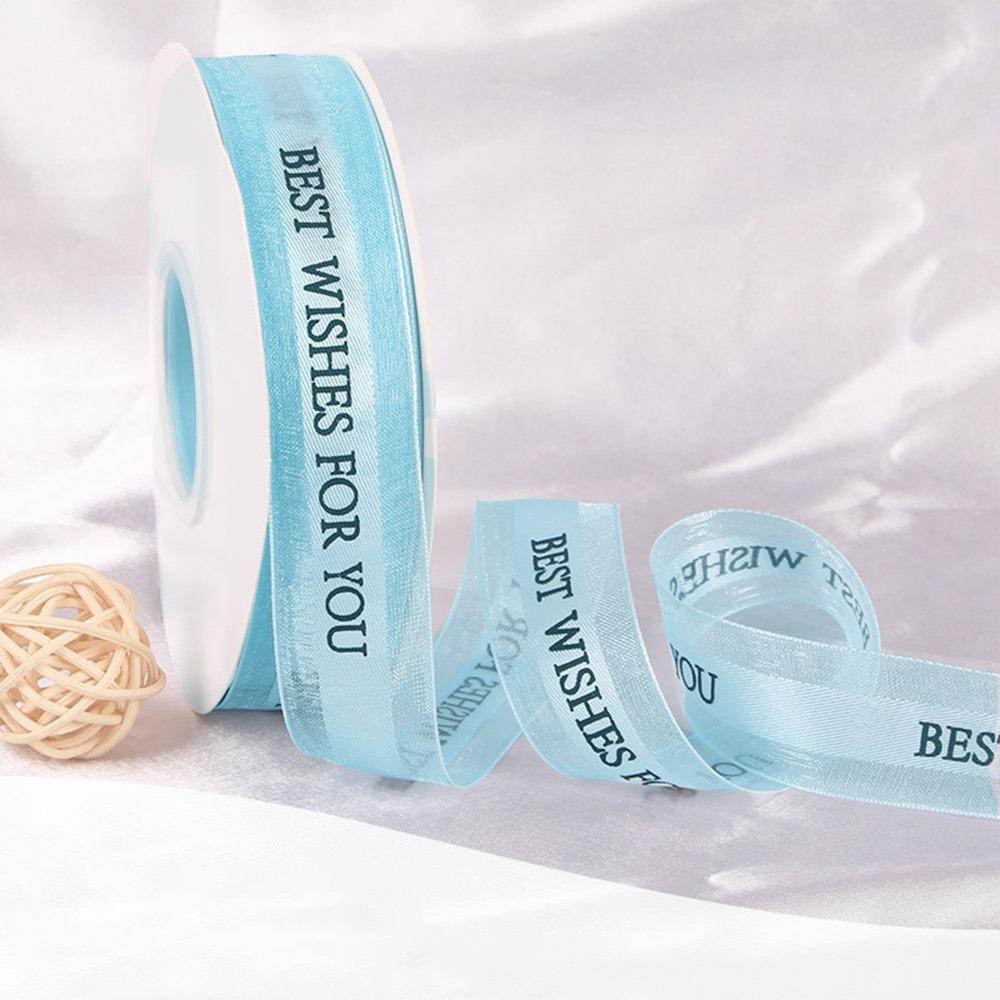 Best Wishes for You Chiffon Ribbons Multicolor Wrapping Decorations New Decorative Webbing