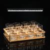 Qianxing Glass Liquor Shot Glass Set with Scale and Holder