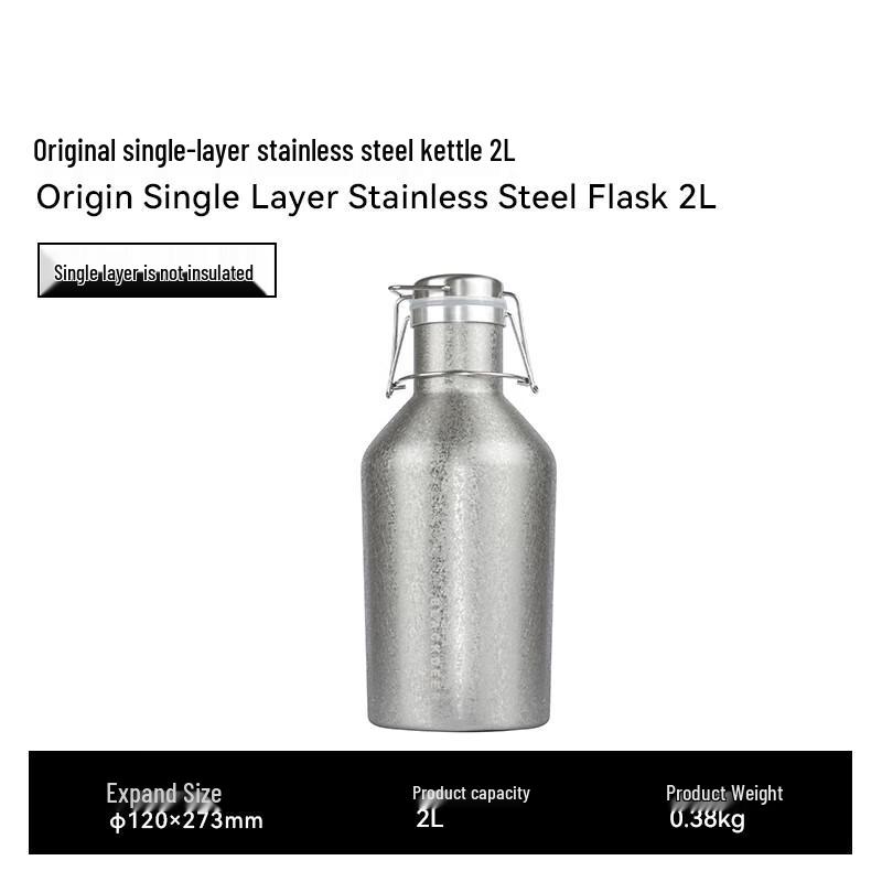 Black Deer 2L Stainless Steel Outdoor Water Pot