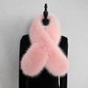 Faux Fox Fur Cross Scarf Thick Fur Neck Warmer Winter Warm Plush Scarf  Autumn Winter