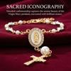 Adjustable Women's Hand Bracelet Bangle Prayer Bracelet Cross Pendant Bracelet  Gifts