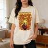 Unisexs One Piece Anime TShirt Sanji Dragon Flame Graphic Cream Cotton Oversized Streetwear Tee for Casual Otaku Daily Campus