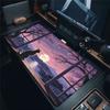 Süßes Katzen-Mauspad Großes Computer-Gamer-Tischpad XXL Gummi-Gaming-Tastatur-Mauspad Buntes Wolken-Schreibtischpad Büroaccessoires