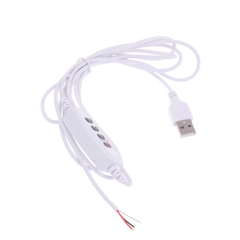 1/3/5Pcs Dc 5V Usb Clamp Plant Light Timing Control Cable Switch Line Plant Growth Light Live Broadcast Fill Light Control Wire