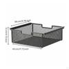 4 Pieces Closet Hanging Storage In the Area Saving Wardrobe Mesh Basket Easy To Install Under Shelf