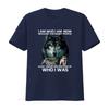 Cool Streetwear Realistic Wolf Pack Inspirational Quote Print Casual T Shirt Vintage Soft Stretched Fashion Unisex