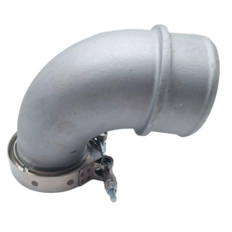 Для Cummins Holset Hx35 Hx40 6Bta 90° Турбовоздуховод Впускной изогнутый патрубок Зажим
