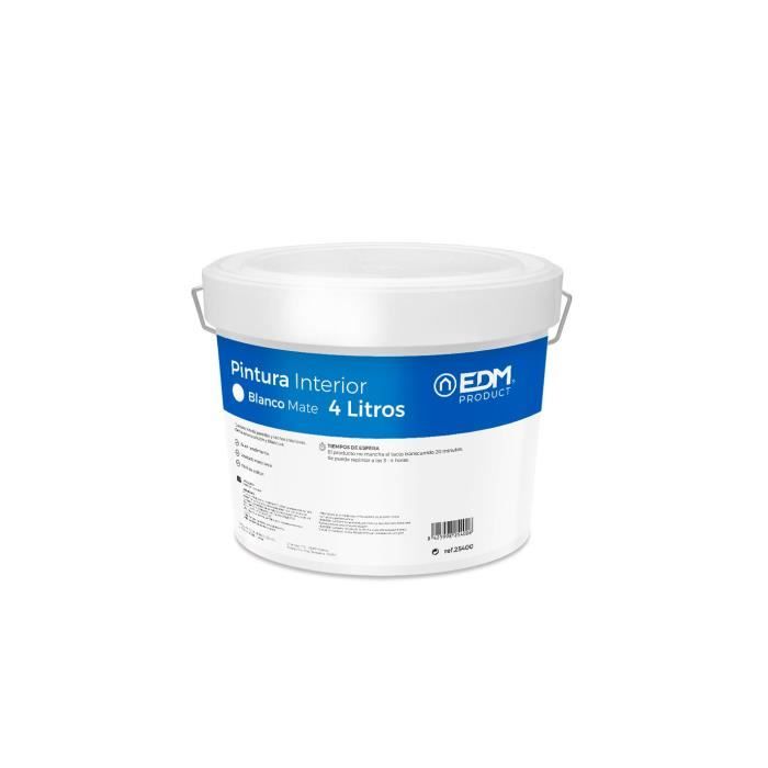 GENERIQUE - S.Of. Peinture Plastique Mat Interieur Blanc 4l Edm.