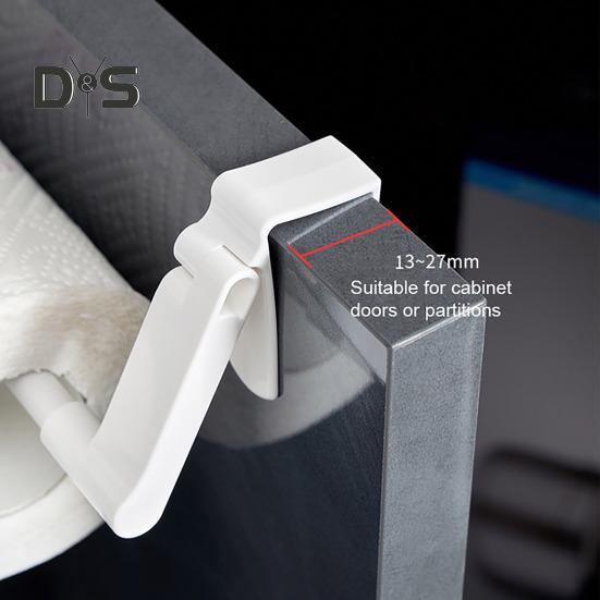 Paper Towel Holder Strong Load-bearing Punch Free Easy To Install Plastic Films Towel Hanging Storage Holder