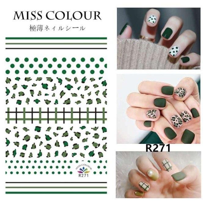1pc 3D Nail Stickers Spring Summer Natural Flower Leaves Simulation Dried Flower Dragonfly Nail Applique Water Slides Decoration