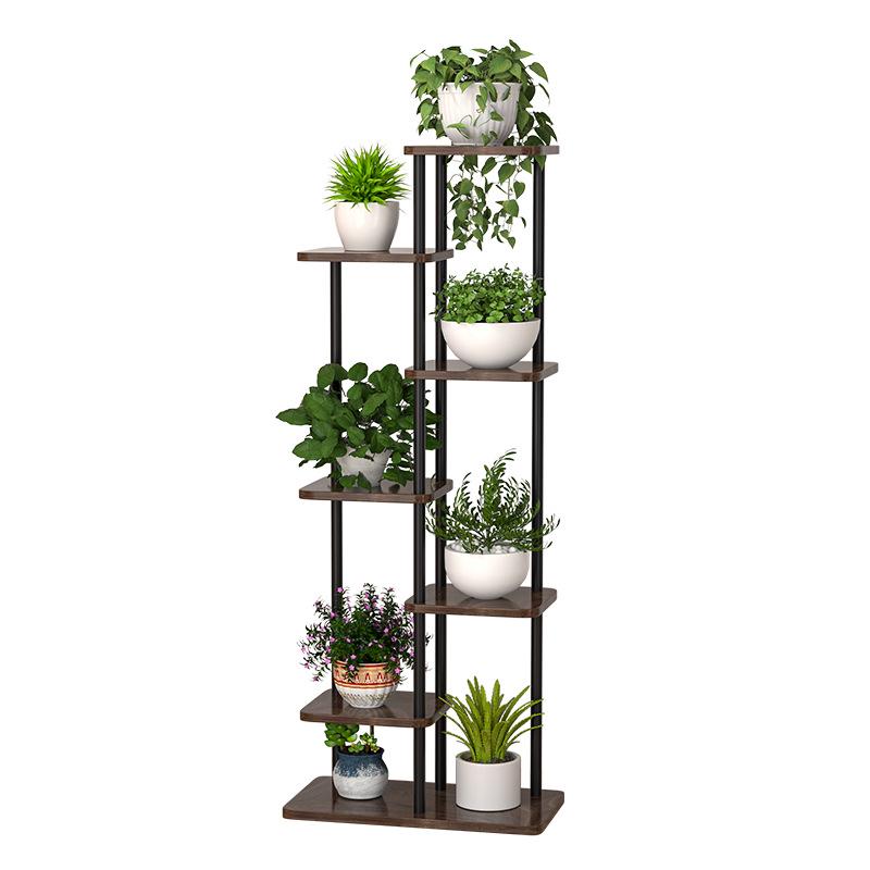 Tall Iron Art Multi-Layer Indoor Flower Stand for Living Room and Balcony 