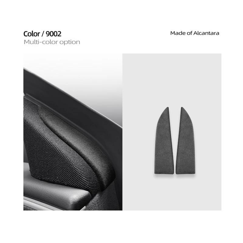Alcantara Suede Reading Light Frame Trim Stickers For Tesla Model 3 Highland 2024 Trim New Model3 Car Interior Accessories