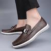 Spring New Mens Casual Shoes Comfortable Slip on Loafers Soft Bottom Designer Shoes Men Walking Business Driving Shoes Mocassins