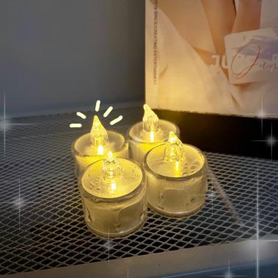 Simulated Candle Lamp Warm Light Bedroom Bedside Night Light Portable and Small Atmosphere Decoration