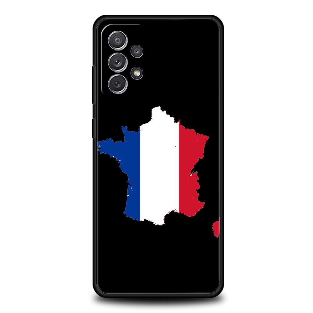 Phone Case For Samsung Galaxy A15 A13 A51 A71 A41 A31 A21S A03S A05 A35 A55 A23 A25 A33 A53 A73 5G Cover France Flag