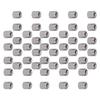 50Pcs Coupling Nut Round M4 Stainless Steel Rod Connector Nut Female Thread Fastener