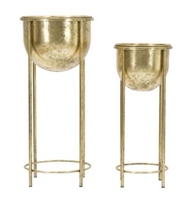 Flower Holder Glam Pair Cm Ø 27X62-21,5X52