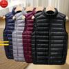 Men's 2026 Autumn/Winter Lightweight Luxury Down Vest with Stand-up Collar