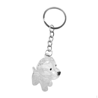 Dog Keychain with Container for Collecting Pet Hair