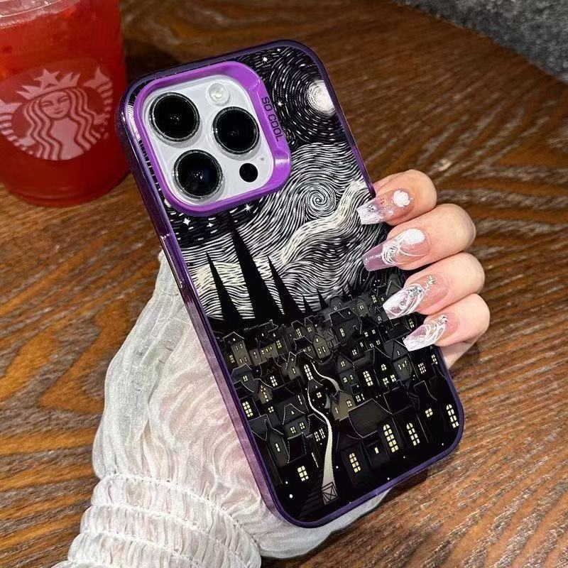 Van Gogh Starry Night Retro Phone Case Compatible With Apple Iphone Various Models