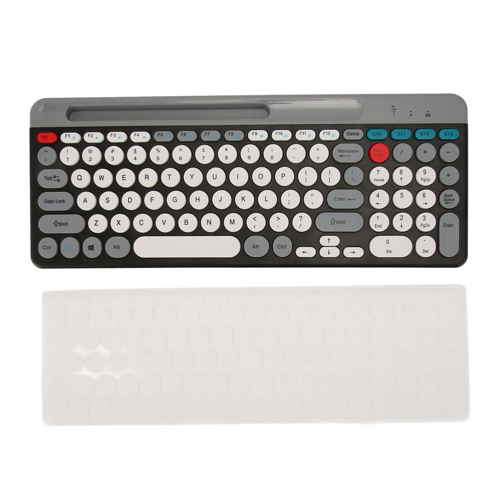 Wireless Keyboard Mouse Set Rechargeable Retro   2.4G Wireless   Keyboard Mouse Set