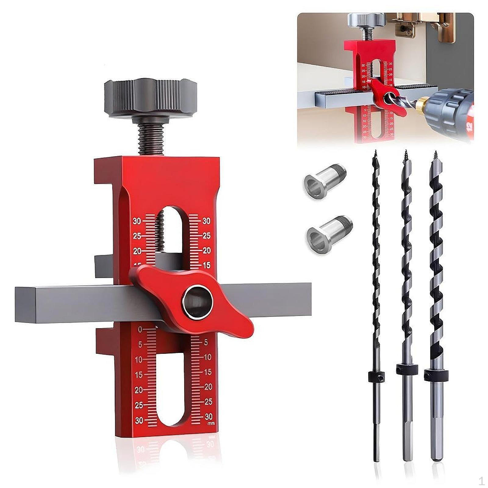 

Регулируемый монтажный шаблон для установки дверцы шкафа Инструмент Кухня и Гардероб красный