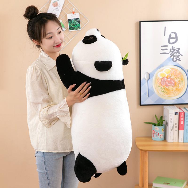 Plush Toy National Treasure Panda Gift Cute Simulation Panda Doll Lying Doll Children'S Gift