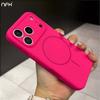For For Iphone 17 Air Pro Max Magnetic Liquid Silicone Frame Case For For Iphone 13 14 15 16 Plus Protective Back Cover