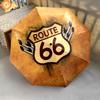 1PC Route 66 Umbrella Portable Folding Umbrella Iron Frame Hole Bone Structure Outdoor Home Umbrella A3