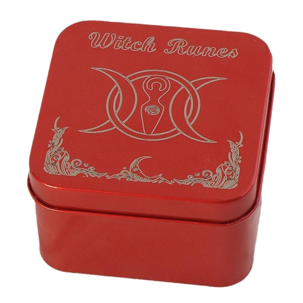 Iron Tarot Card Storage Case Portable Tarot Cards Box Astrologys Divination Storage Case Portable Playing Card Container