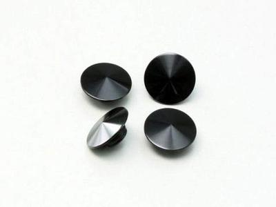 Hurricane HN8310B Sockelkopfschraubenkappe für M10 Sockelkopfschrauben, 4 Stück, Billet-Aluminium, Universell, Schwarz