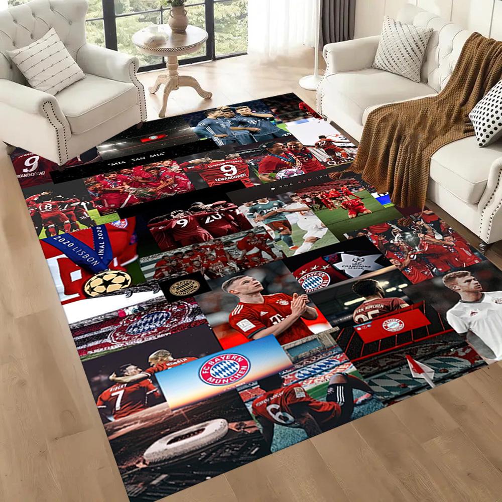 Bayern Munich Area Rug Perfect for Game Room Study Room Decorate Room Living Rooms Anti-slip Rug Decorate Offices