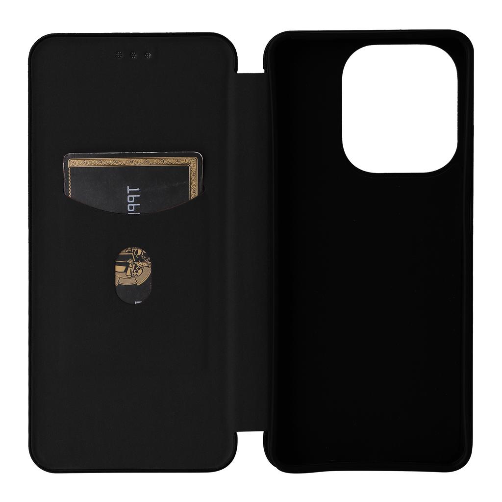 For Oppo A5x 5G/4G Case Carbon Fiber Texture Drop-Proof PU Leather Phone Cover