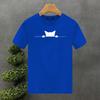 Men's Summer Cotton Fashionable Casual Loose Large Cute Cat Pattern Printed Round Neck Short Sleeve T-shirt Top